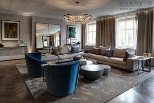 伦敦骑士桥大街低调豪宅软装配饰 精品家居鉴赏